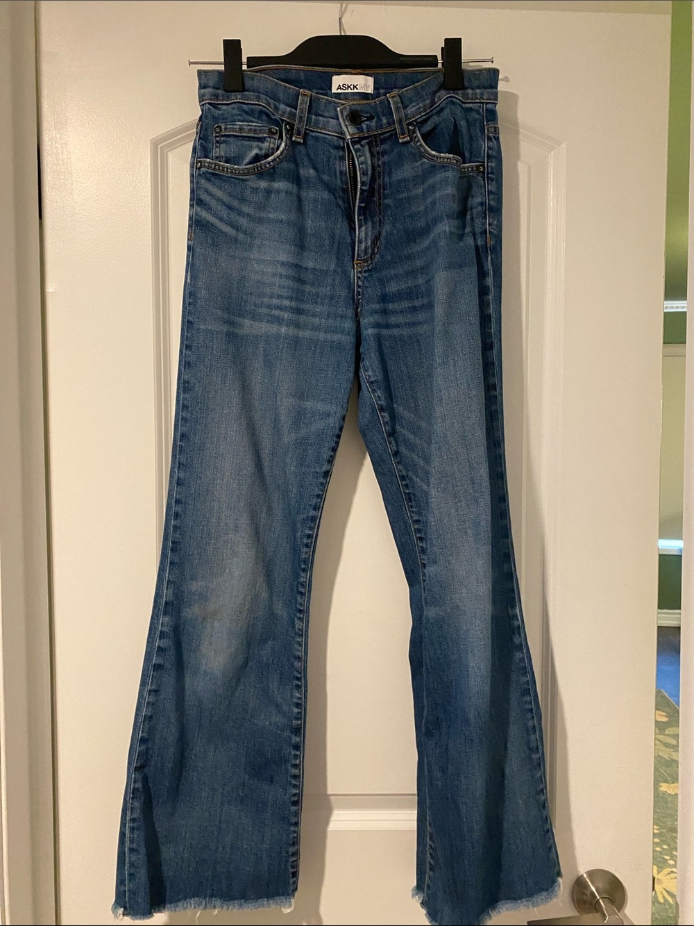 ASKK NY Women's Blue Flare Jeans